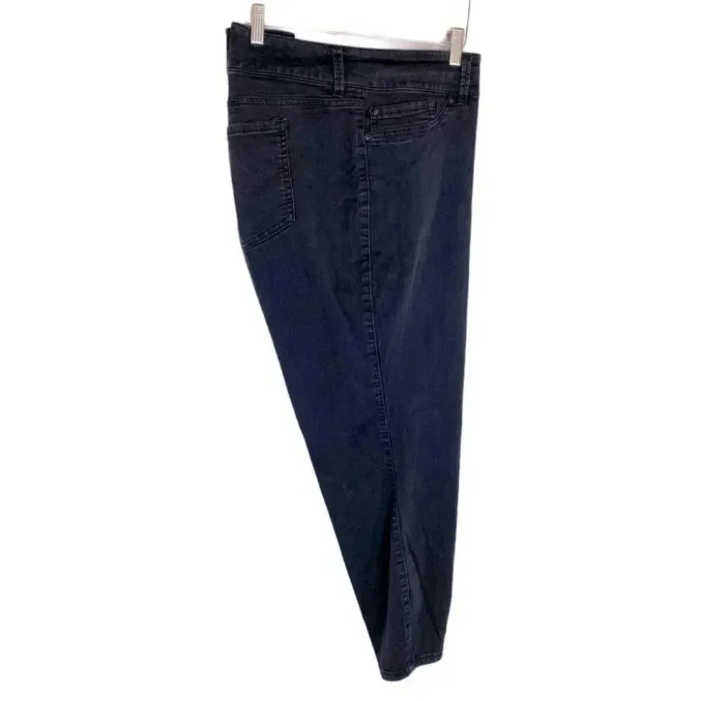 Torrid Skinny Jeans 24S Black High Rise Stretch Denim 3-Button‎ Zip Fly